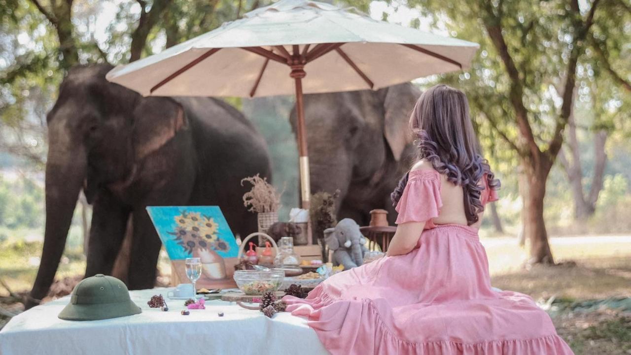 Sappraiwan Elephant Resort & Sanctuary Kaengsopha Eksteriør bilde